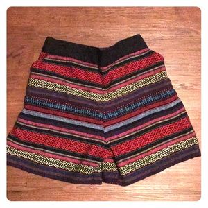 *Harem Pants*  Thailand Tribal Stripe Mid- Short
